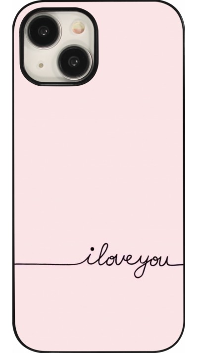 iPhone 15 Case Hülle - Valentine 2023 i love you writing