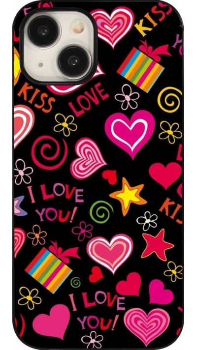 Coque iPhone 15 - Valentine 2023 love symbols