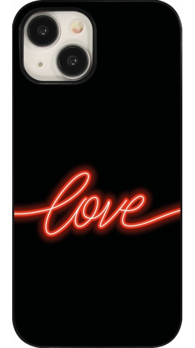 Coque iPhone 15 - Valentine 2023 neon love