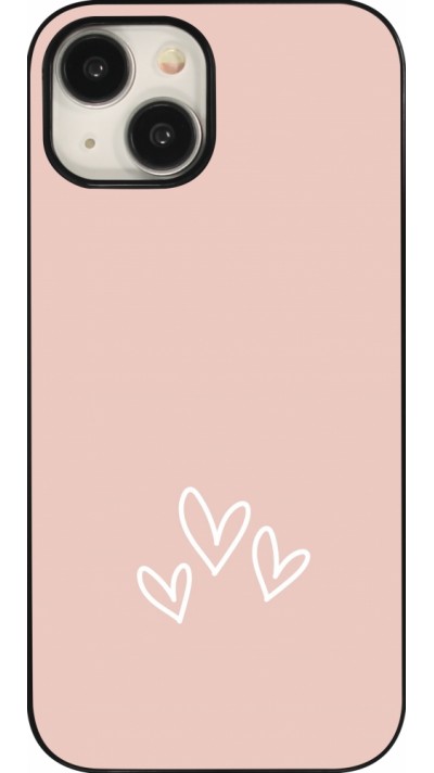 Coque iPhone 15 - Valentine 2023 three minimalist hearts
