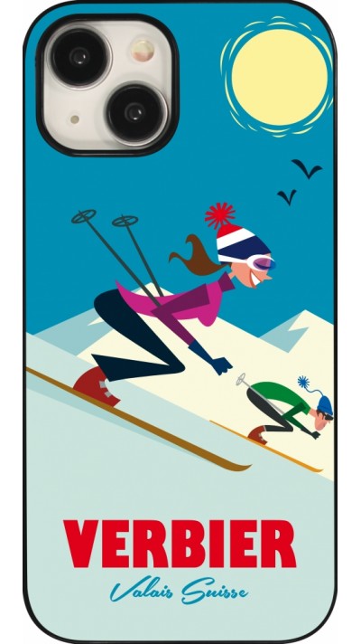 Coque iPhone 15 - Verbier Ski Downhill