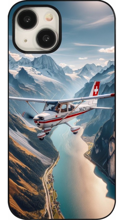 iPhone 15 Case Hülle - Schweizer Alpenflug