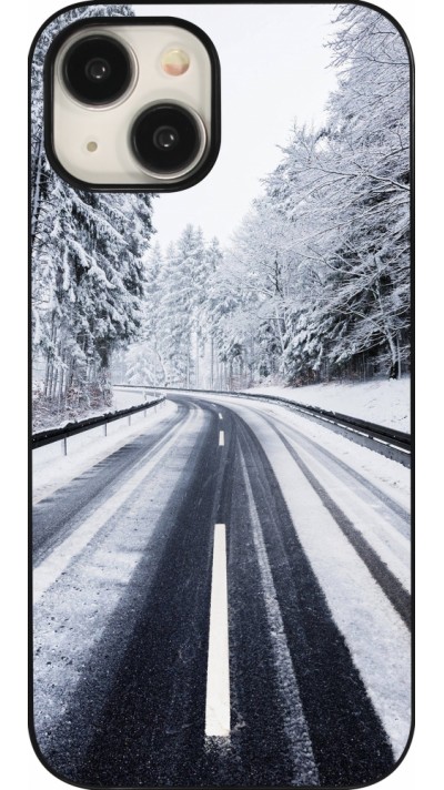Coque iPhone 15 - Winter 22 Snowy Road