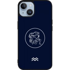 iPhone 15 Case Hülle - Silikon schwarz Astrologie Wassermann