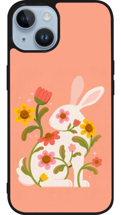 iPhone 15 Case Hülle - Silikon schwarz Easter 2026 Rabbit collage