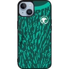 iPhone 15 Case Hülle - Silikon schwarz Saudi-Arabien 2022 personalisierbares Fussballtrikot