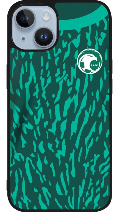 iPhone 15 Case Hülle - Silikon schwarz Saudi-Arabien 2022 personalisierbares Fussballtrikot