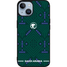 iPhone 15 Case Hülle - Silikon schwarz Saudi Arabien 2026 personalisierbares Fussballtrikot