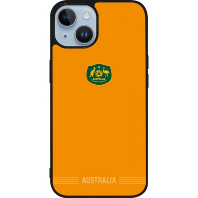 iPhone 15 Case Hülle - Silikon schwarz Australien 2026 personalisierbares Fussballtrikot