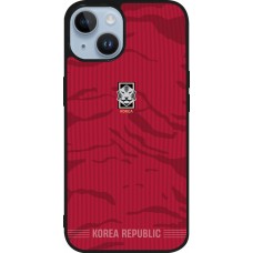 iPhone 15 Case Hülle - Silikon schwarz Südkorea 2026 personalisierbares Fussballtrikot