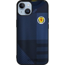 iPhone 15 Case Hülle - Silikon schwarz Schottland personalisierbares Fussballtrikot