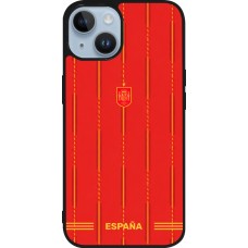 iPhone 15 Case Hülle - Silikon schwarz Spanien 2026 personalisierbares Fussballtrikot