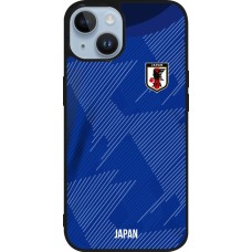 iPhone 15 Case Hülle - Silikon schwarz Japan 2022 personalisierbares Fussballtrikot
