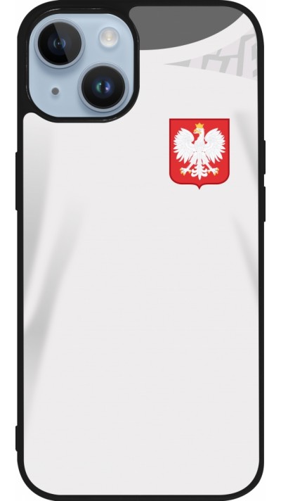 iPhone 15 Case Hülle - Silikon schwarz Polen 2022 personalisierbares Fussballtrikot