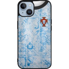 iPhone 15 Case Hülle - Silikon schwarz Portugal Away personalisierbares Fussballtrikot