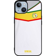 iPhone 15 Case Hülle - Silikon schwarz Senegal 2022 personalisierbares Fußballtrikot