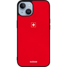 iPhone 15 Case Hülle - Silikon schwarz Schweiz 2026 personalisierbares Fussballtrikot