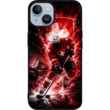Coque iPhone 15 - Silicone rigide noir Hockey World Championship Player