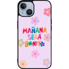 Coque iPhone 15 - Silicone rigide noir Karol G Manana sera bonito