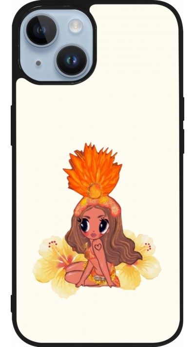 Coque iPhone 15 - Silicone rigide noir Karol G Tropicoqueta