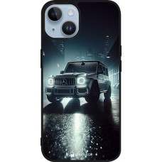 Coque iPhone 15 - Silicone rigide noir Mercedes G AMG Night