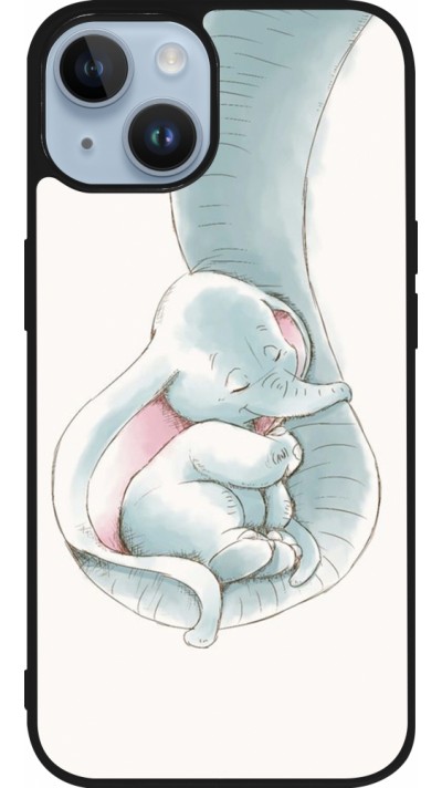 iPhone 15 Case Hülle - Silikon schwarz Mom 1903