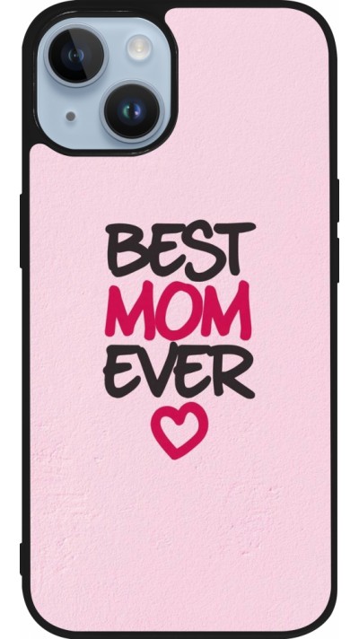 iPhone 15 Case Hülle - Silikon schwarz Mom 2023 best Mom ever pink