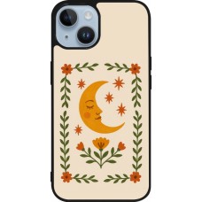 iPhone 15 Case Hülle - Silikon schwarz Half moon stamp 2026