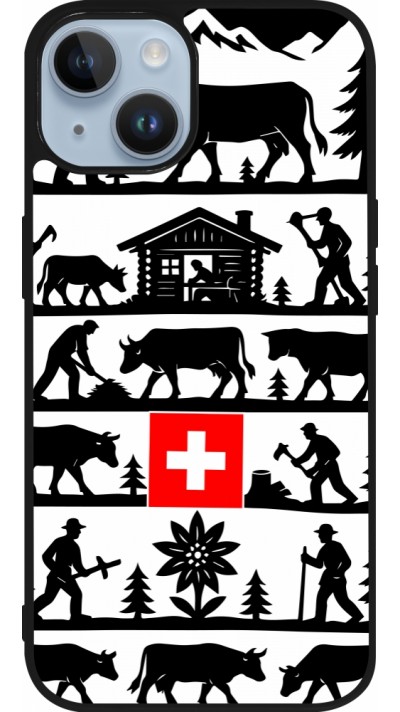 iPhone 15 Case Hülle - Silikon schwarz Poya Schweiz 1