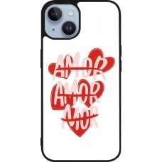 Coque iPhone 15 - Silicone rigide noir Saint Valentines Day 26 Amor