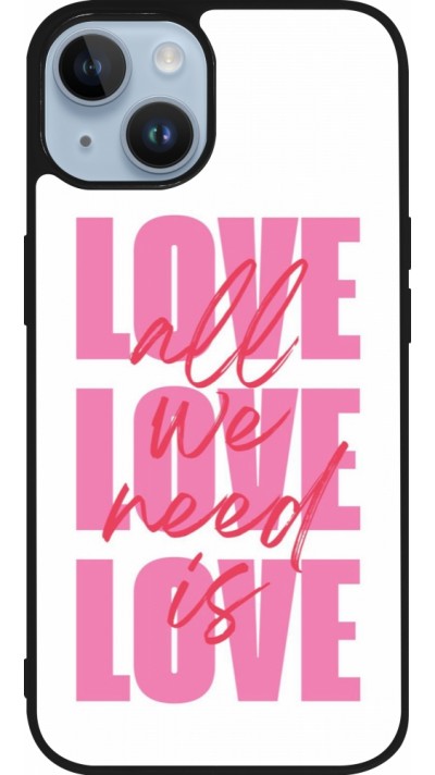 iPhone 15 Case Hülle - Silikon schwarz Saint Valentines Day 26 Love all we need is