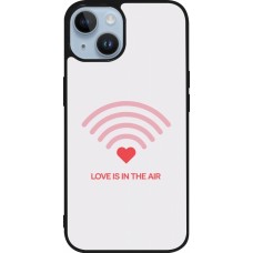 Coque iPhone 15 - Silicone rigide noir Saint Valentines Day 26 Love is in the air
