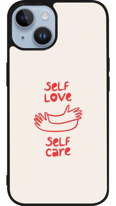 iPhone 15 Case Hülle - Silikon schwarz Saint Valentines Day 26 Self love self care