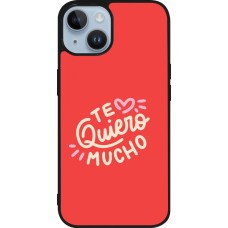 iPhone 15 Case Hülle - Silikon schwarz Saint Valentines Day 26 Te quiero mucho