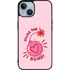 Coque iPhone 15 - Silicone rigide noir Saint Valentines Day 26 You are the bomb