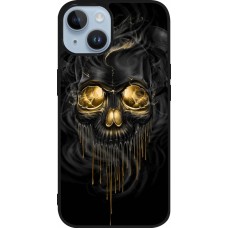 iPhone 15 Case Hülle - Silikon schwarz Skull 02