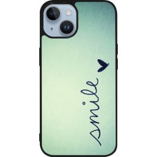 iPhone 15 Case Hülle - Silikon schwarz Smile