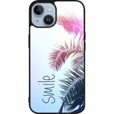 iPhone 15 Case Hülle - Silikon schwarz Smile 05
