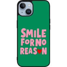 iPhone 15 Case Hülle - Silikon schwarz Smile for no reason 2026