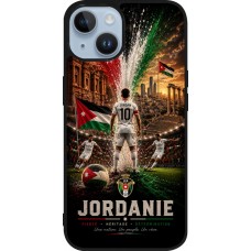 iPhone 15 Case Hülle - Silikon schwarz Fussball Jordanien splash 2026