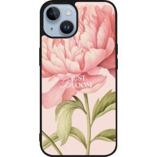 Coque iPhone 15 - Silicone rigide noir Just Bloom 2026