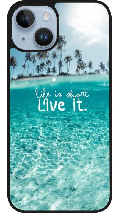 Coque iPhone 15 - Silicone rigide noir Summer 18 24