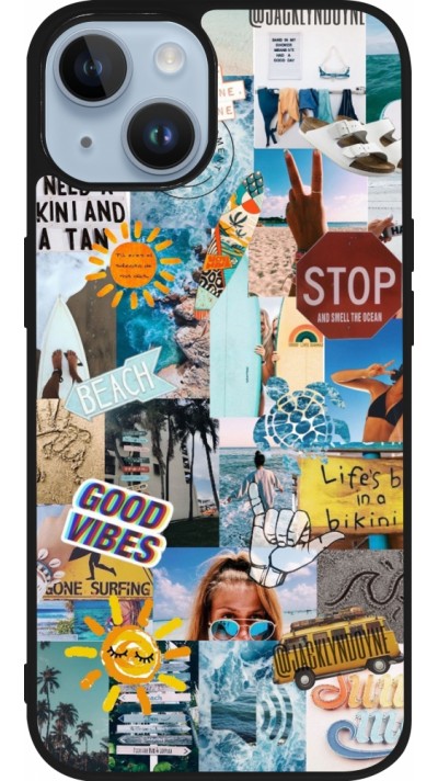 Coque iPhone 15 - Silicone rigide noir Summer 2021 15