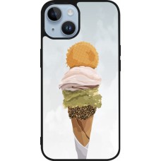 Coque iPhone 15 - Silicone rigide noir Summer 2025 Cornet