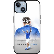 iPhone 15 Case Hülle - Silikon schwarz Thank you Roger