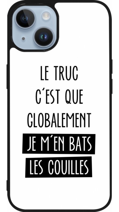 iPhone 15 Case Hülle - Silikon schwarz Le truc globalement bats les couilles