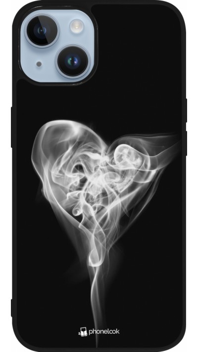 iPhone 15 Case Hülle - Silikon schwarz Valentine 2022 Black Smoke