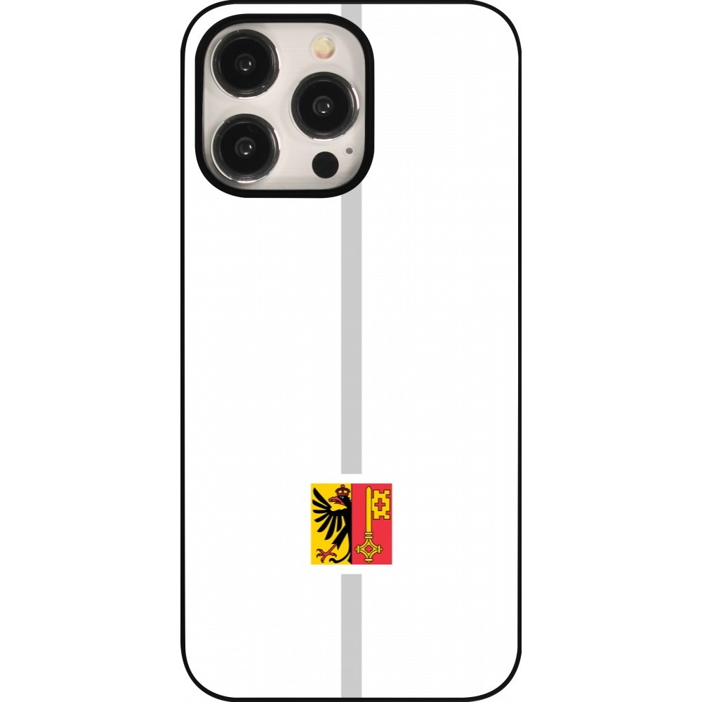 iPhone 15 Pro Max Case Hülle - Kanton GE weiss