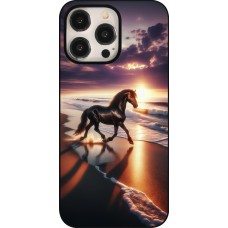 Coque iPhone 15 Pro Max - Cheval majestueux plage