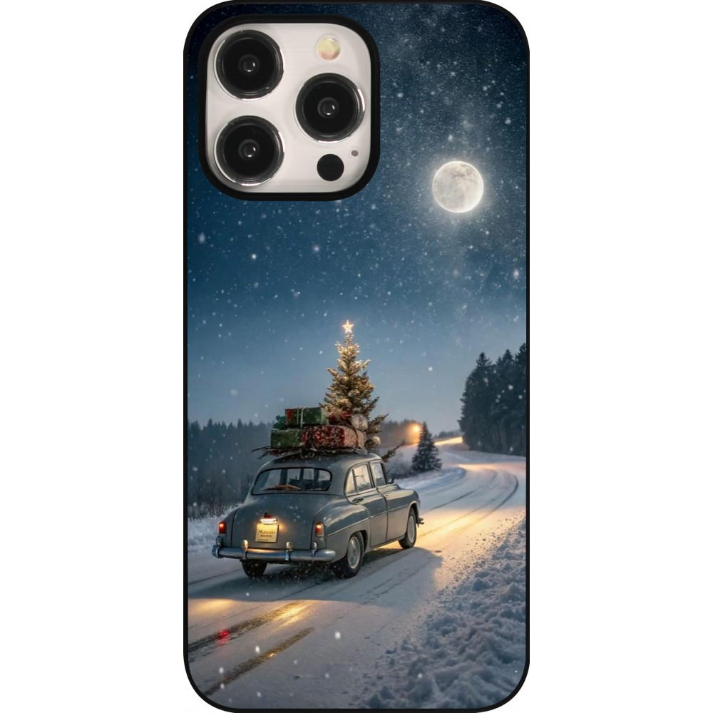 Coque iPhone 15 Pro Max - Christmas 25 Car with Tree Xmas